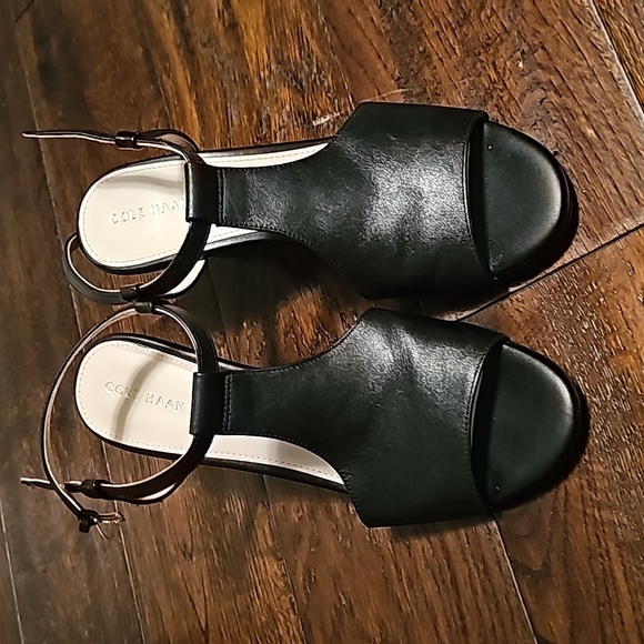 Cole Haan Black Wedges - Picture 1 of 3